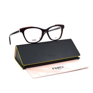 FENDI FF 0256 83V VIOLET/IVORY AUTHENTIC EYEGLASSES FRAME